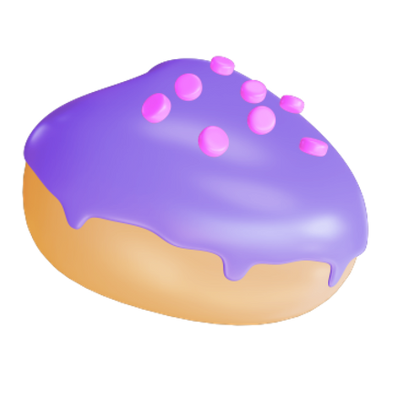 Rosquinha de amor  3D Illustration