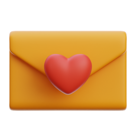 E-mail de amor  3D Icon