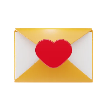 E-mail de amor  3D Icon