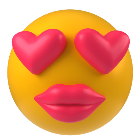 Emoticon de amor  3D Icon