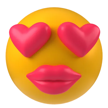 Emoticon de amor  3D Icon