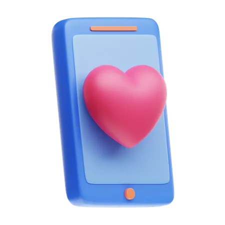 Amor en linea  3D Icon