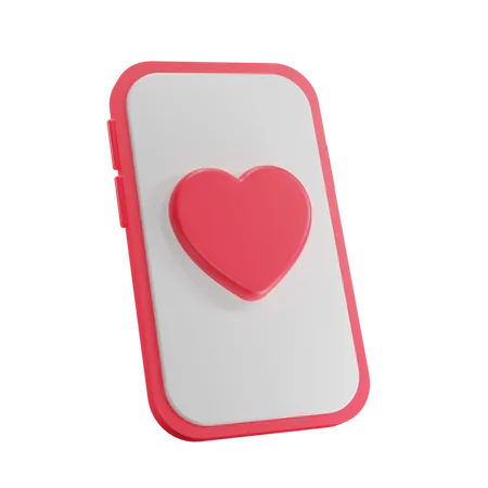 Amor en linea  3D Icon