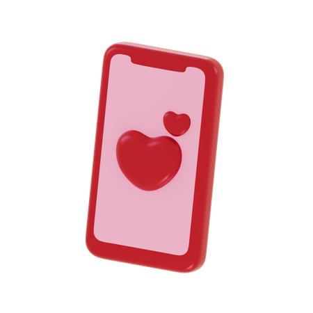 Amor en linea  3D Icon