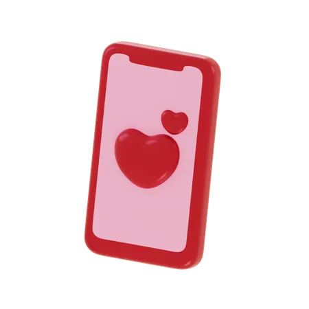 Amor en linea  3D Icon