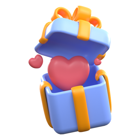 AMOR EN REGALO ABIERTO  3D Icon