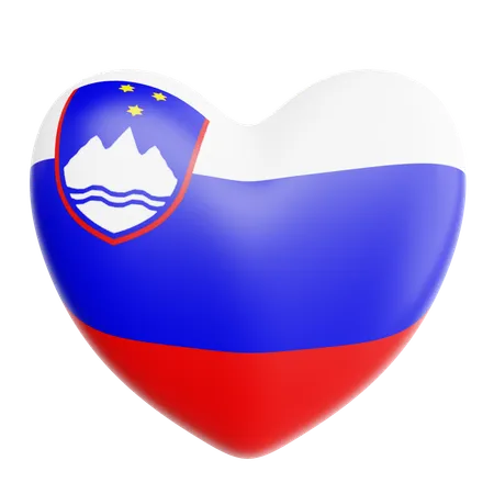 Amo eslovenia  3D Icon