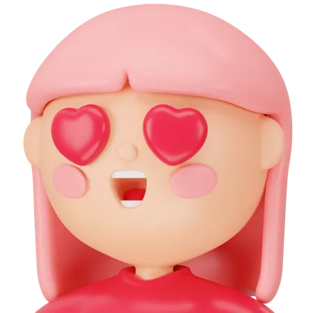 Amor femenino  3D Icon