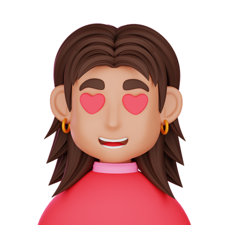 Amor femenino  3D Icon