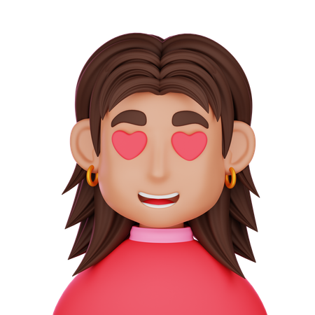 Amor feminino  3D Icon