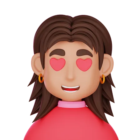 Amor feminino  3D Icon