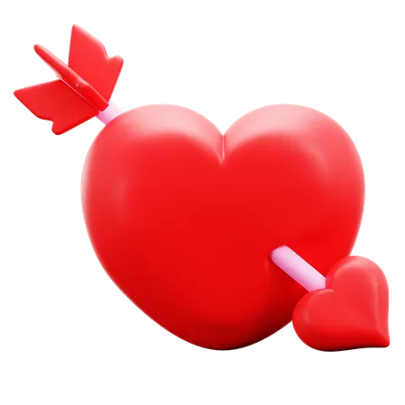 Flecha de amor  3D Icon