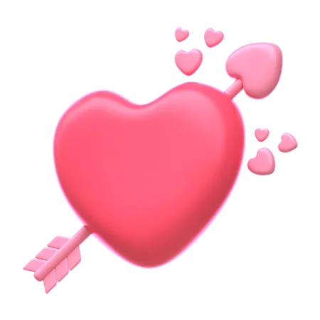 Flecha de amor  3D Icon