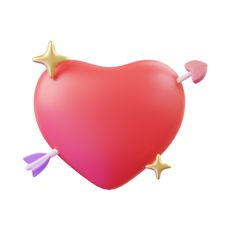 Flecha de amor  3D Icon