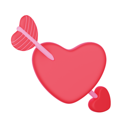 Flecha de amor  3D Icon