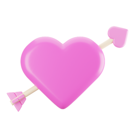 Flecha de amor  3D Icon