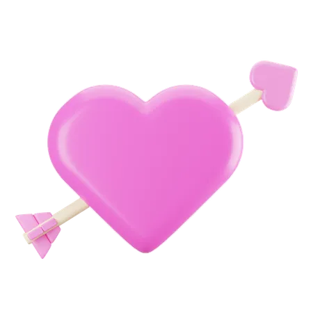 Flecha de amor  3D Icon