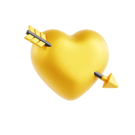 Flecha de amor  3D Icon