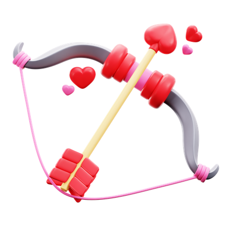 Flecha de amor  3D Icon