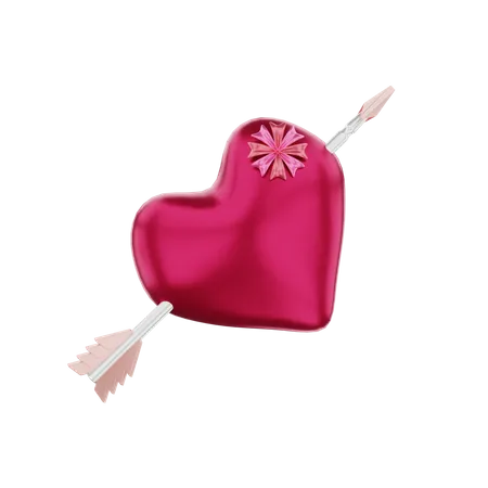 Flecha de amor  3D Illustration
