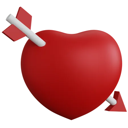 Flecha de amor  3D Icon