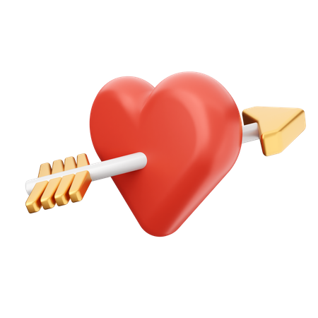 Flecha de amor  3D Icon