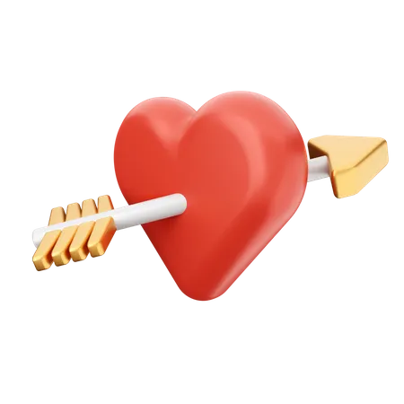 Flecha de amor  3D Icon