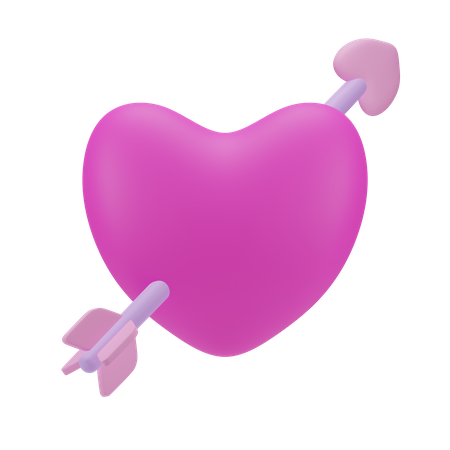 Flecha de amor  3D Icon