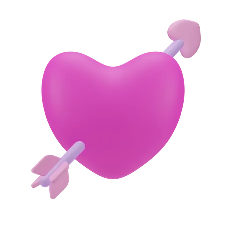 Flecha de amor  3D Icon