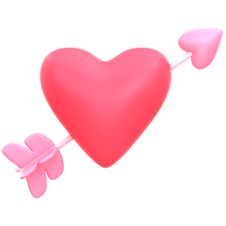 Flecha de amor  3D Icon