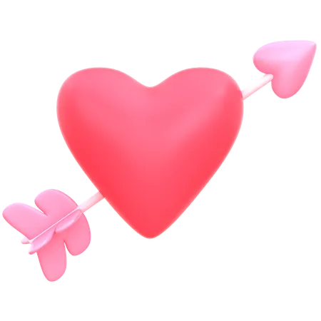 Flecha de amor  3D Icon