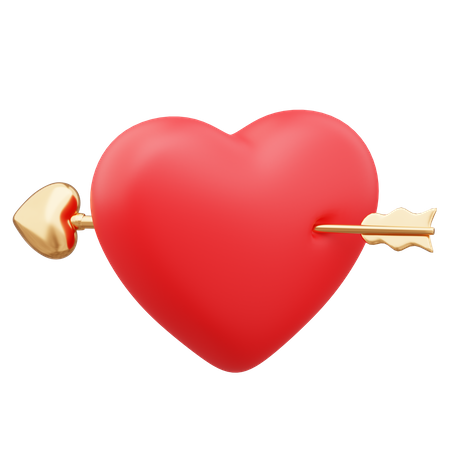 Flecha de amor  3D Icon