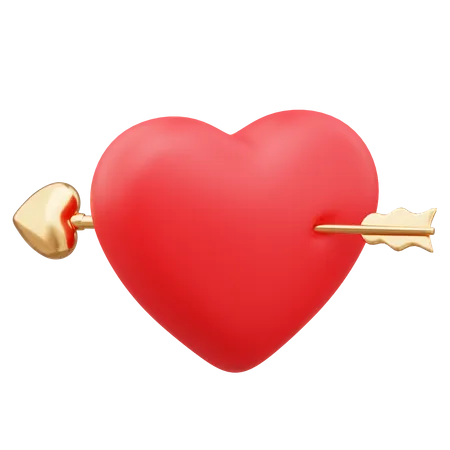 Flecha de amor  3D Icon