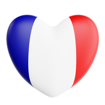 Amor francia  3D Icon