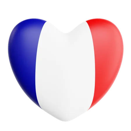 Amor francia  3D Icon