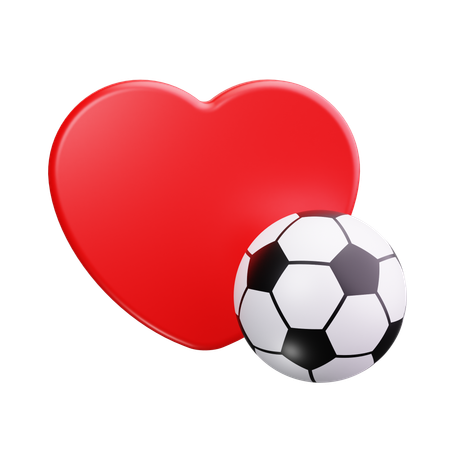 Amor de futebol  3D Icon