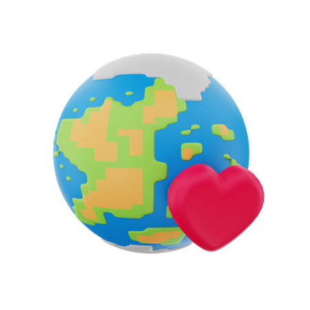 Amor global  3D Icon