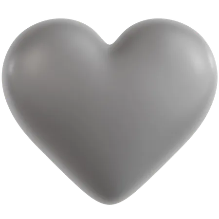 Amor gris  3D Icon