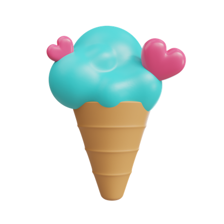 Amor helado  3D Icon