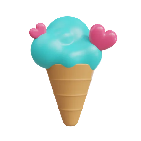 Amor helado  3D Icon