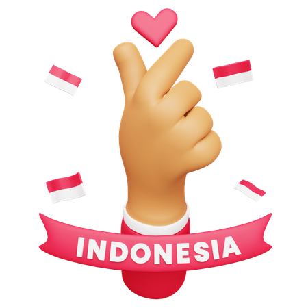 Amor indonesia  3D Icon