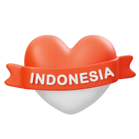 Amo Indonésia  3D Icon