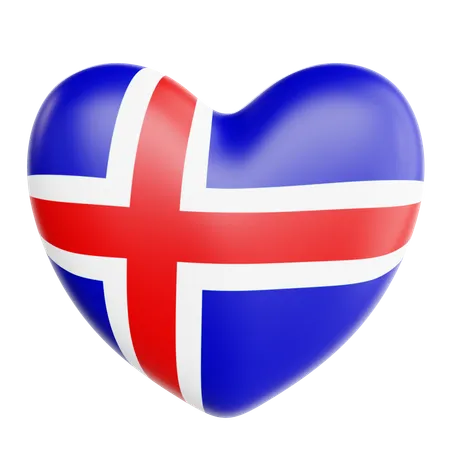 Amo islandia  3D Icon