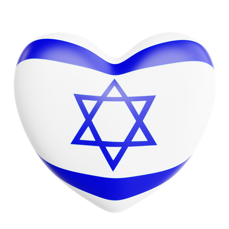 Amo a israel  3D Icon