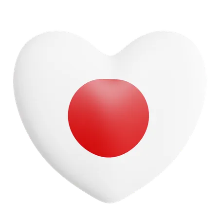 Amo o japão  3D Icon