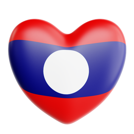 Amo a laos  3D Icon