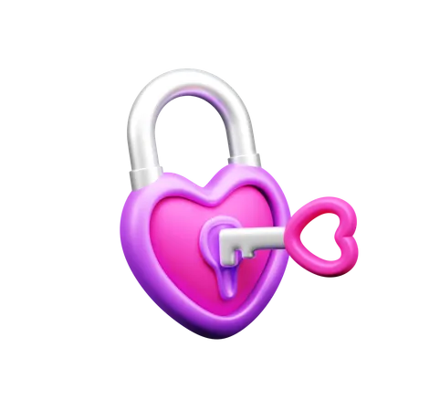 Bloqueio de amor  3D Icon