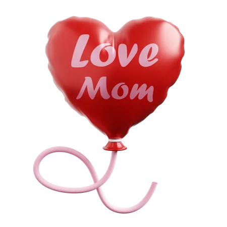 Amor mãe balão  3D Icon