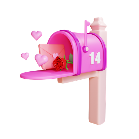 Correspondência de amor  3D Icon