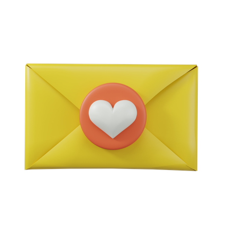 Correspondência de amor  3D Icon